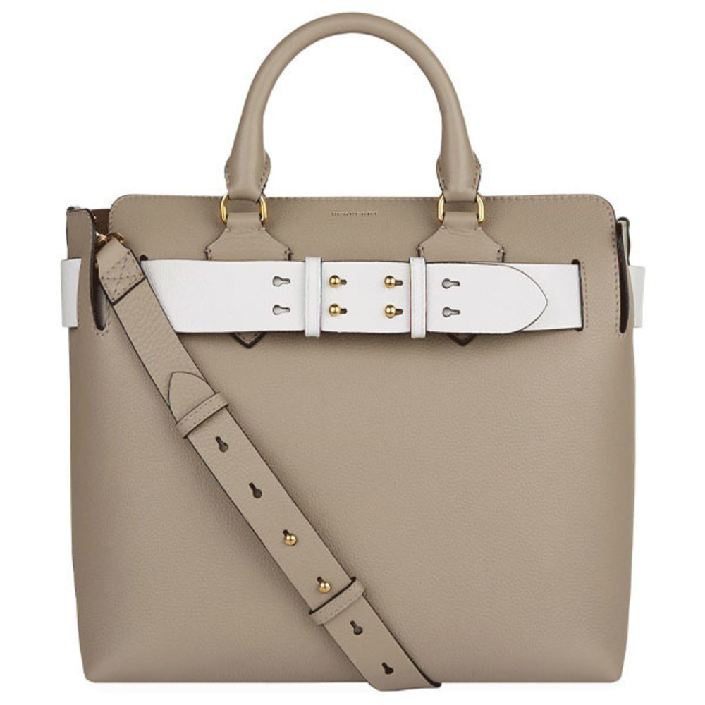 Burberry London Outlet Leather Handbag Grey